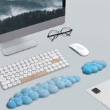 Ergonomic Gradient Cloud Keyboard Mouse Wrist Rest Wrist Support for Computer Users Blue