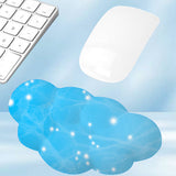 Ergonomic Gradient Cloud Keyboard Mouse Wrist Rest Wrist Support for Computer Users Blue