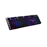 RGB Gaming Wired Keyboard 104 Keys Full-Size Mechanical Keyboard with Backlight Black