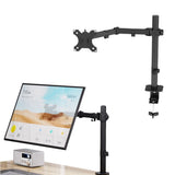 Single Articulating Monitor Arm Mount for 15 to 30 Inches Monitors Height Adjustable Articulating Tilt
