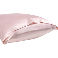 100% Mulberry 19Momme Silk Sleep Set Silk Bedding Pillowcase Eye Mask and Scrunchie Pink