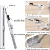 Compatible with Apple Airpods 4 Silicone Full Case Keychain and Cleaner Kit White