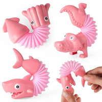 3Pcs Pop Tubes Sensory Toy Telescopic Tubes Fidget Tubes Pink