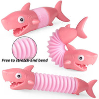 3Pcs Pop Tubes Sensory Toy Telescopic Tubes Fidget Tubes Pink