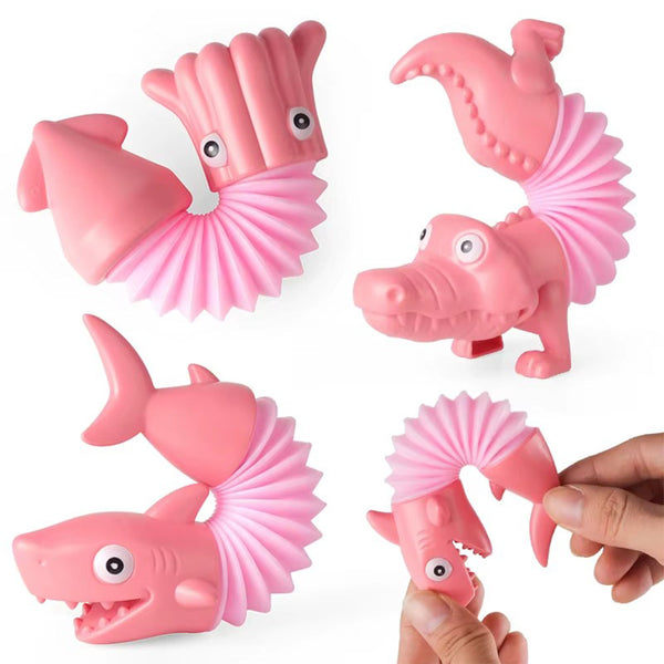 3Pcs Pop Tubes Sensory Toy Telescopic Tubes Fidget Tubes Pink