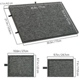 2-in-1 Puzzle Board Portable Felt Jigsaw Puzzle Table with 6 Drawer Covers