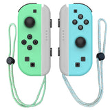 Pair of Replacement Gamepad Controllers with Wrist Straps Compatible with Nintendo Joy-Con/Lite/OLED Style 2