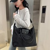 2Pcs Set Women's Tote Bags Travel Handbag Work Bags Black