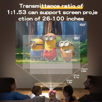 1080P Video Recording Camera with Projector Digital Camera with Tripod and 64GB TF Card for Girls and Boys Pink