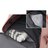 Water Repellent Backpack  Travel Luggage Carry-on Hand Shoulder Duffle Bag Pink