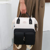 Travel Diaper Bag Water Repellent Backpack Multifunction Mommy Bag Black