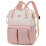 Travel Diaper Bag Water Repellent Backpack Multifunction Mommy Bag Pink