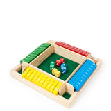 Wooden Dice Game Number Flip Board Game for Parties and Gatherings