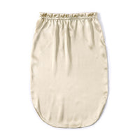 Silk Long Hair Bonnet for Sleeping Elastic Satin Sleep Cap for Women Beige