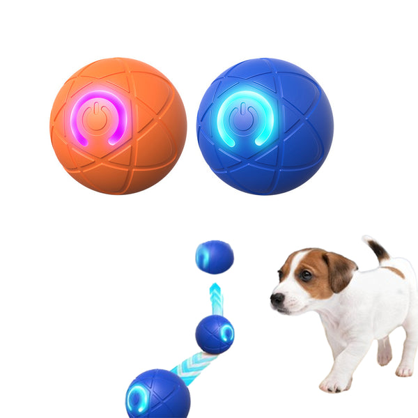 2Pcs 5CM Automatic Moving Ball Toys for Cats USB Rechargeable Interactive Cat Bouncing Toys