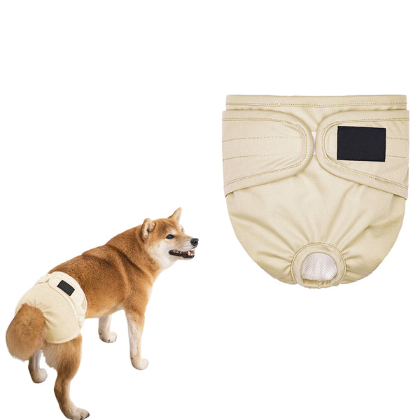 FeMale Dog Diapers Puppy Nappy Wrap Sanitary Pants Physiological Underpants Khaki