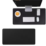 Water Resistant Mousepad PU Leather Large Mouse Pad Anti Slip Gaming Desk Mat Black