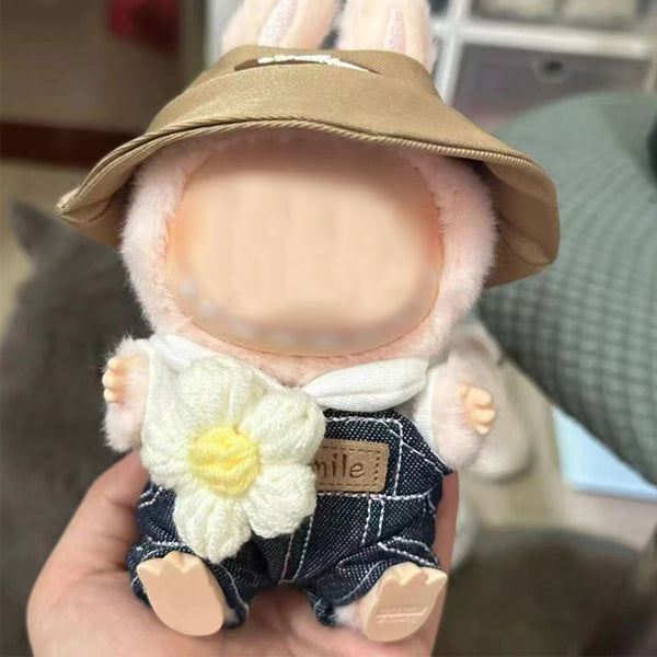 Mini Costume Set for 15cm LABUBU POP MART Doll Clothes Shoes Hats Kit Style 3