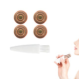 4Pcs Replacement Heads with Cleaning Brush for Hair Remover