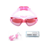 3-Piece Anti-Fog UV Swim Goggles Set with Case for Adults & Youth Pink