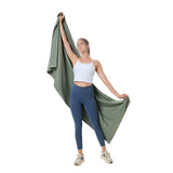 Magnetic Beach & Travel Towel 76x190cm – Super Absorbent Army Green