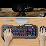 RGB Backlit Wireless Gaming Keyboard and Mouse Combo – Rechargeable