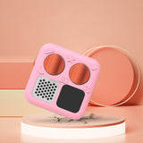 Shockproof Silicone Case for Yoto Mini with Carrying Strap Pink