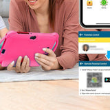 7-inch Learning Tablet with Handle Case Educational Tablet Pink