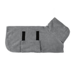 Absorbent Pet Bathrobe for Dogs Microfibre Drying Towel Grey