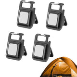 Rechargeable LED Security Warning Keychain Light – Portable for Camping