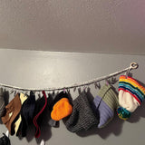 200cm Boho Stuffed Toy Hanging Storage Chain with 20 Clips Wall Mount