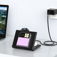 3-in-1 Foldable Wireless Charger with Watch Dock for Samsung Z Fold & Z Flip