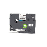 TZ131 Label Tape 12mm Black on Clear – Compatible with Brother P-touch