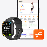 Smart Watch IDW26 for Men & Women with Heart Rate Blood Oxygen & Fitness Tracker Black