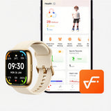 Smart Watch IDW26 for Men & Women with Heart Rate Blood Oxygen & Fitness Tracker Pink Gold