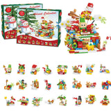 Christmas Advent Calendar Building Block Set for Kids & Families Holiday Countdown Toy Style 2
