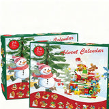 Christmas Advent Calendar Building Block Set for Kids & Families Holiday Countdown Toy Style 2