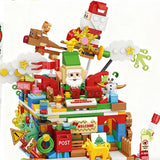 Christmas Advent Calendar Building Block Set for Kids & Families Holiday Countdown Toy Style 2