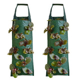 2Pcs Hanging Strawberry Grow Bags Planting Bags with 10 Slits