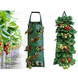 2Pcs Hanging Strawberry Grow Bags Planting Bags with 10 Slits