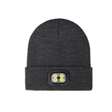 Unisex LED Beanie Hat with Rechargeable Light Warm Winter Knit Cap with 4 Modes Headlamp