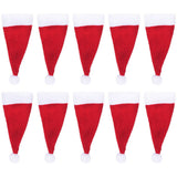 20 Pack Mini Christmas Hat Cutlery Holders Xmas Tableware Decorations for Holiday Table Settings