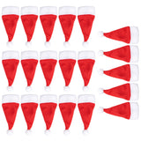 20 Pack Mini Christmas Hat Cutlery Holders Xmas Tableware Decorations for Holiday Table Settings