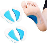 2 Pairs Gel Insoles Arch Support Cushioned Shoe Pads for Flat Feet