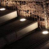 8Pcs Solar LED Ground Lights for Floor Decking Patio Outdoor Garden Path Road White Light