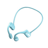 Bluetooth Bone Conduction Headphones Wireless Earbuds Outdoor Sport Headsets Blue