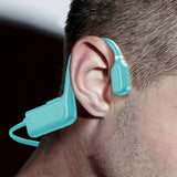 Bluetooth Bone Conduction Headphones Wireless Earbuds Outdoor Sport Headsets Blue