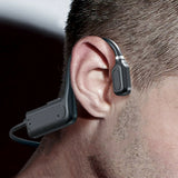 Bluetooth Bone Conduction Headphones Wireless Earbuds Outdoor Sport Headsets Black