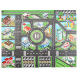 City Road Play Mat with 4pcs Car Toys Car Road Playmat Learning Gifts