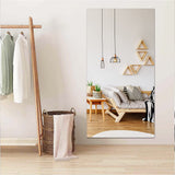 150x50cm Self Adhesive Mirror Sticker Sheet Flexible Non Glass Mirror Wall Sticker for Bedroom Living Room Home Decor